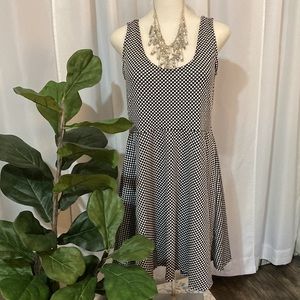 Cute polka dot skater a line dress